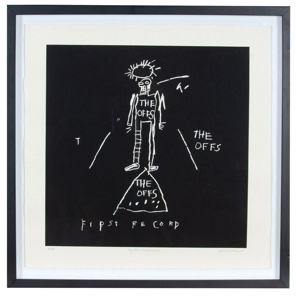 The Offs First Record Album Art by Jean-Michel Basquiat Silkscreen LE of 85